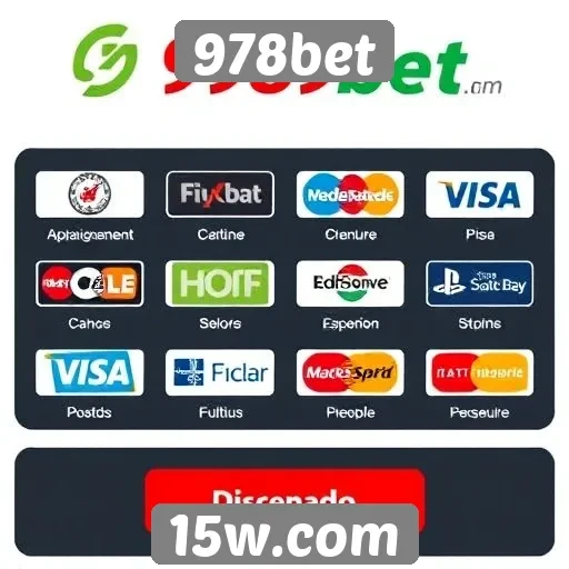 Opções de pagamento disponíveis na 978bet